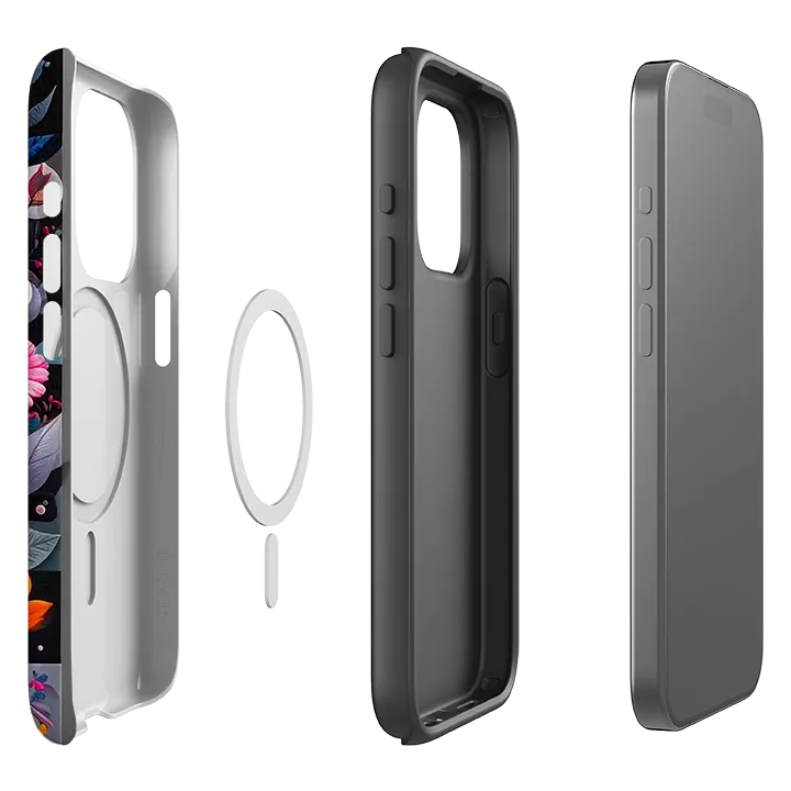 Smooth Fit Premium Edge iPhone MagSafe Tough Case - Summer Petal Garden