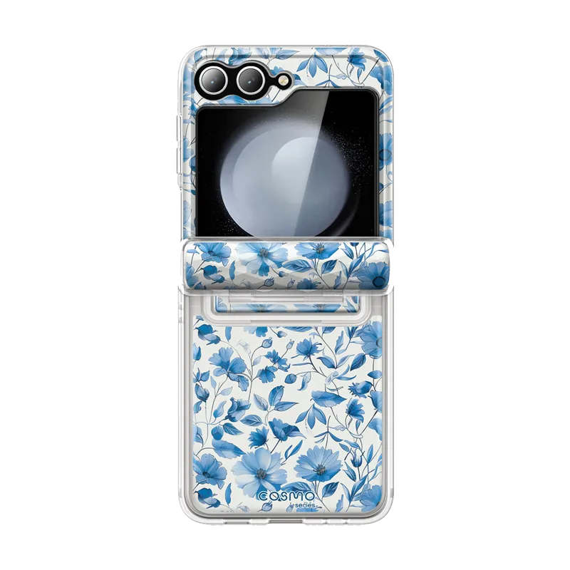 Hybrid Frame Sleek Detail Galaxy Z Flip6 Cosmo - Blue Floral