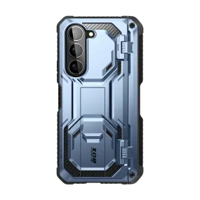 Galaxy Z Fold5 Armorbox - Metallic Blue Ergonomic Texture