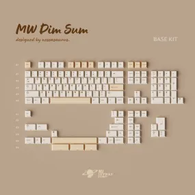 MW Dim Sum PBT Dye-Sub Keycap Set (Instock) Clicky Switch Wave RGB Kit