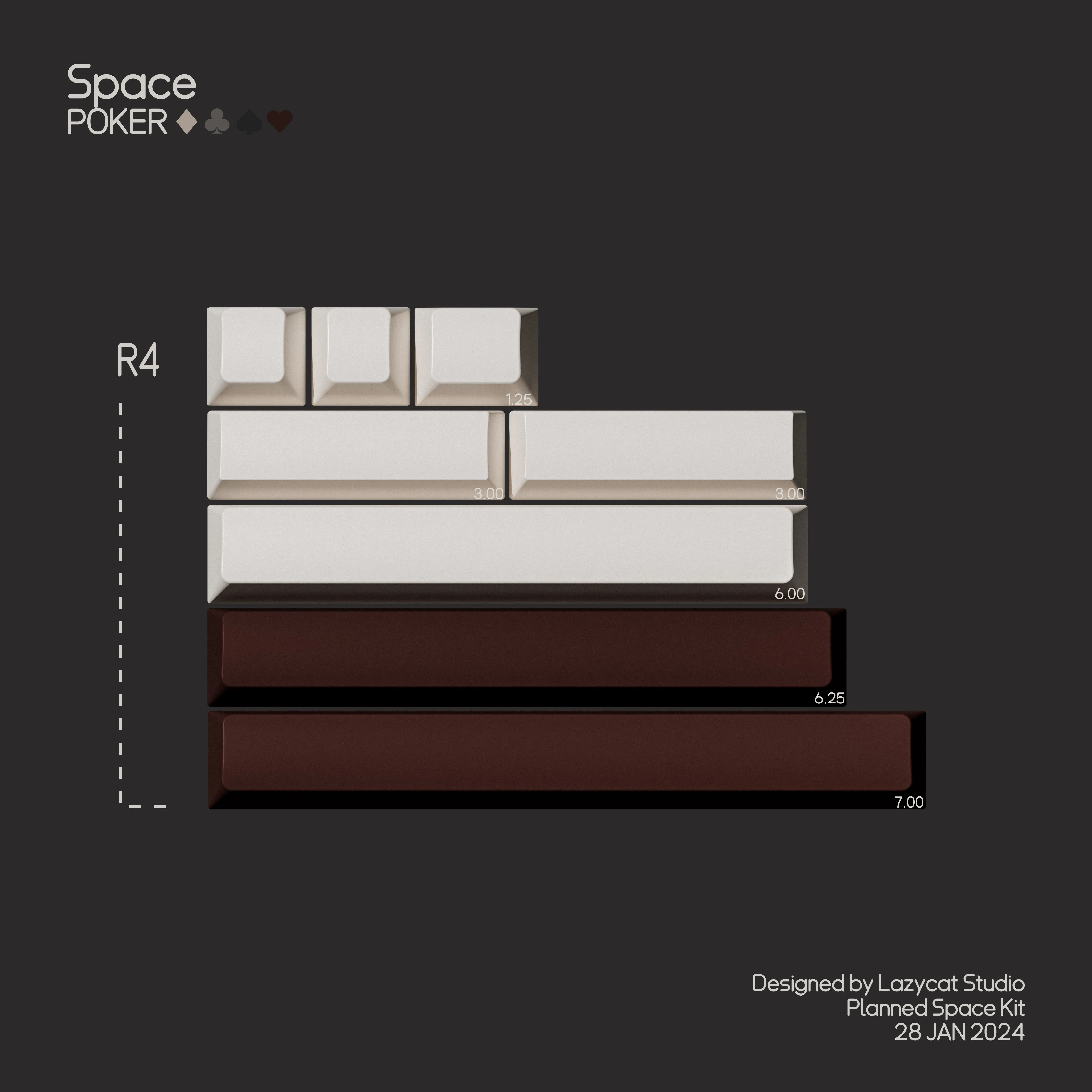 MW POKER PBT DOUBLE-SHOT KEYCAP SET PRE-ORDER Mechanical Switch Upgrade Mechanical Key Customization
