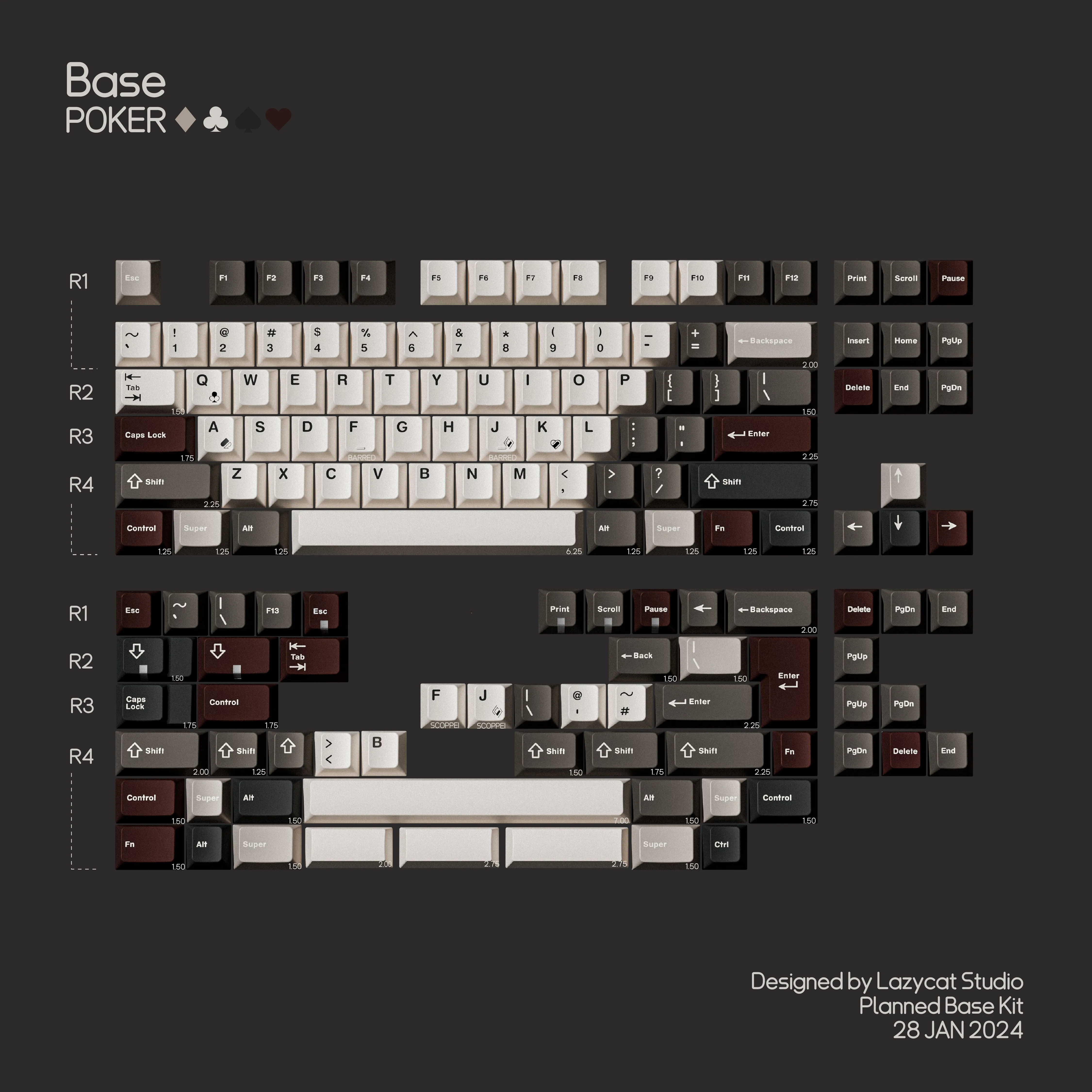 MW POKER PBT DOUBLE-SHOT KEYCAP SET PRE-ORDER Durable Build