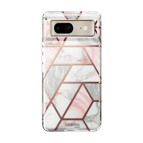 Google Pixel 7 Cosmo Case  - Marble Pink Modern Finish