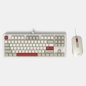 Software Driven Control Womier M87 Nostalgia TKL Wired Keyboard and Mouse Combo (2 colors)