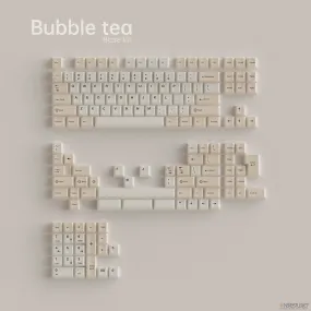 High-Speed Input Mechanical Key Switches ONEKEY X TUT BUBBLE TEA CHERRY PROFILE KEYCAPS SET