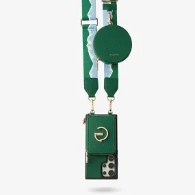 Elegant Build Flexible Layer Design Original Design Set- Samsung Galaxy Webbing Crossbody Phone Case With Magnetic Wallet Round Pouch Set