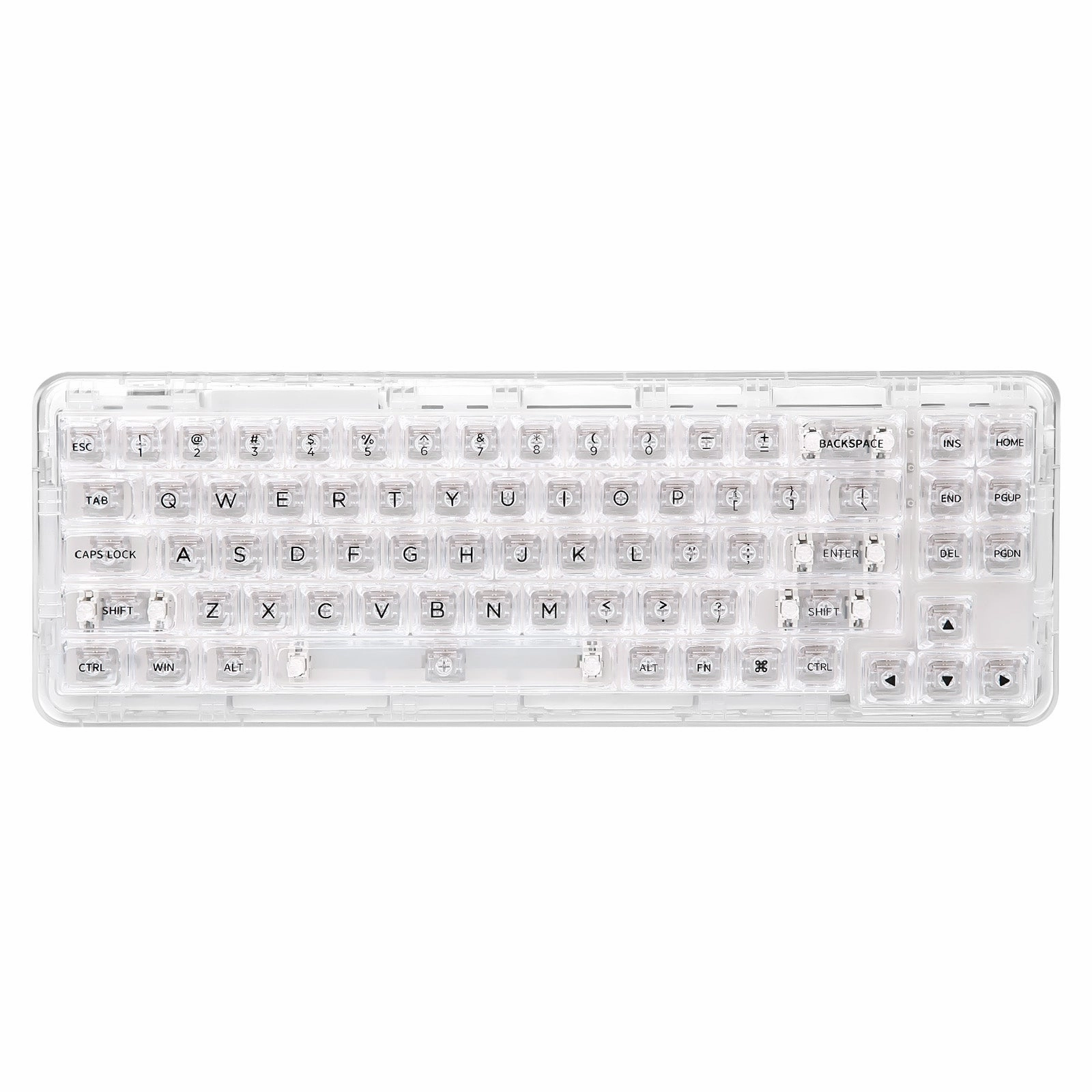 YUNZII X71 Transparent Wireless Gasket Mechanical Keyboard Laptop Companion Ergonomic Desk