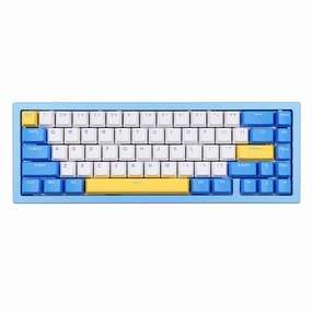 Mechanical Keypad Desk Mechanical Keyboard Ergonomics YUNZII Ajazz AC067 Peak Blue 67 Keys Hot-Swappable Gasket Mounted Mechanical Keyboard
