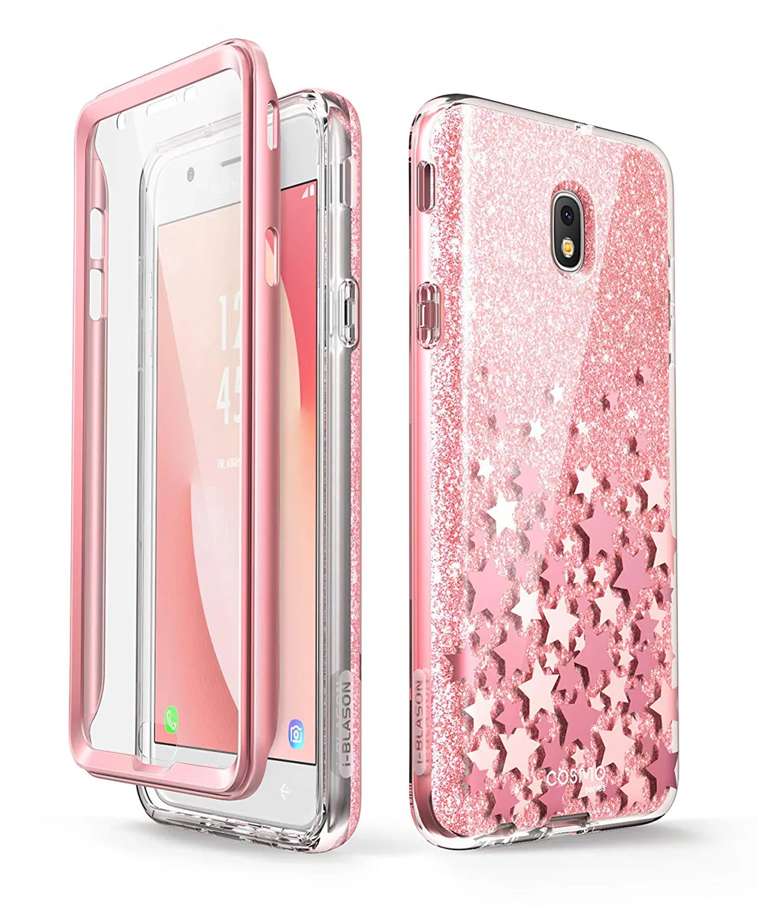 Soft Finish Galaxy J7 (2018) Cosmo Case - Pink
