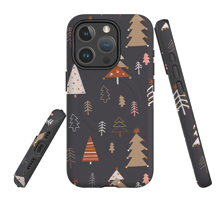 iPhone MagSafe Tough Case -  Dark Xmas Trees Premium Grip