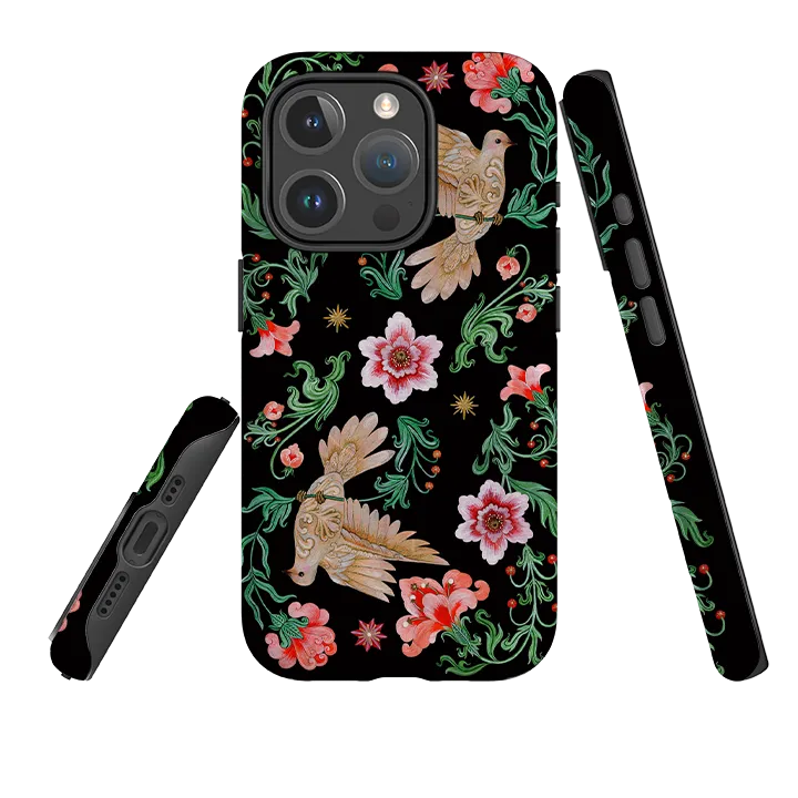 Premium Surface iPhone MagSafe Tough Case - Two Turtle Doves By Maria Matos