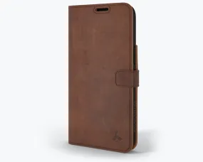 Subtle design Apple iPhone 14 Pro Max - Vintage Leather Wallet Phone Case