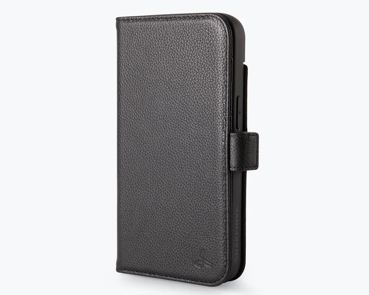 Metal Texture Soft Shape Apple iPhone 16e - Metro Leather Wallet Phone Case