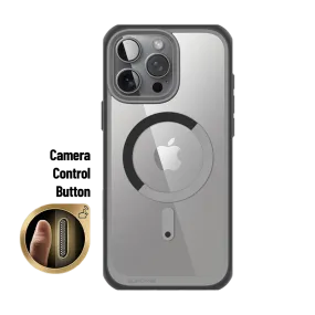 iPhone 16 Pro Max 6.9 inch Unicorn Beetle MAG Slim Clear MagSafe Camera Control Button Case-Gray Smooth Edge Design Lightweight Build