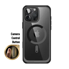 Gloss Layer Finish premium design iPhone 16 Pro 6.3 inch Unicorn Beetle MAG Slim Clear MagSafe Camera Control Button Case-Black