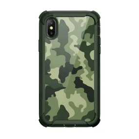 slim fit iPhone XS | X Ares Case-Green Camouflage