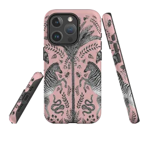 Minimal Shield Texture Flexible Material iPhone MagSafe Tough Case -  Zebra By Catherine Rowe