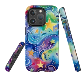 iPhone MagSafe Tough Case - Cosmic Stars II Elegant Build Minimal Pattern Texture