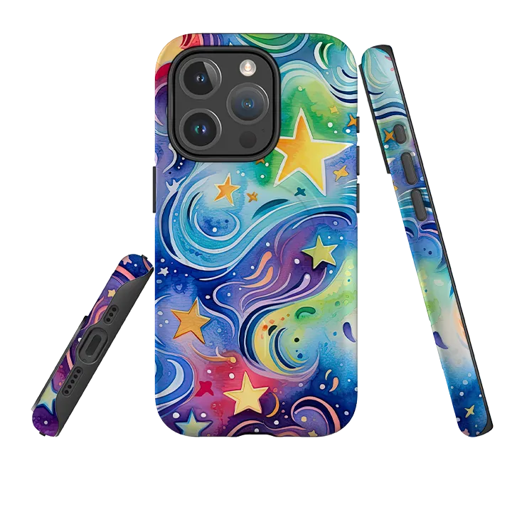 iPhone MagSafe Tough Case - Cosmic Stars II Elegant Build Minimal Pattern Texture