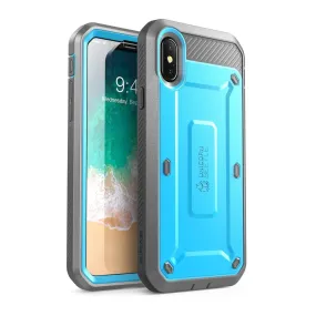 iPhone X / XS Unicorn Beetle Pro Rugged Holster Case-Blue Practical Look Luxury Surface