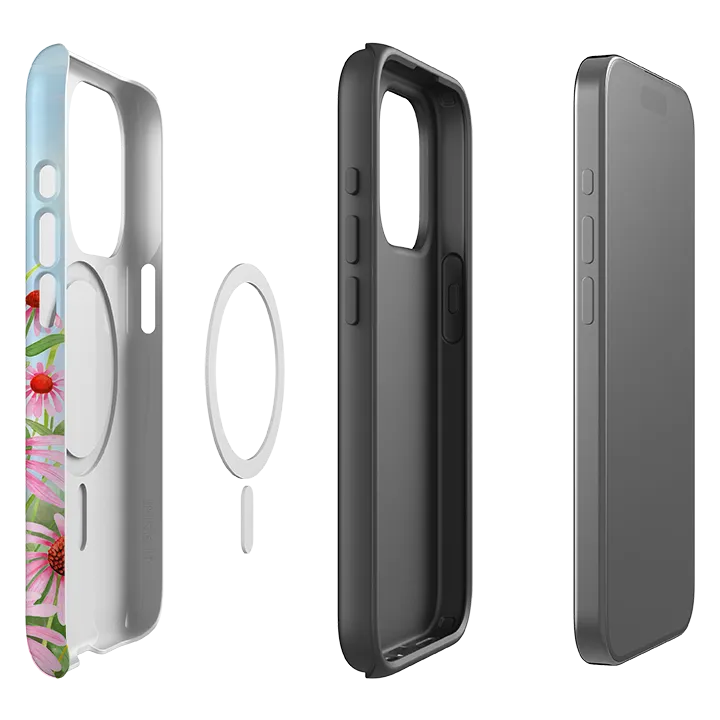 Matte Look Clear Frame iPhone MagSafe Tough Case - Summer Hare By Bex Parkin