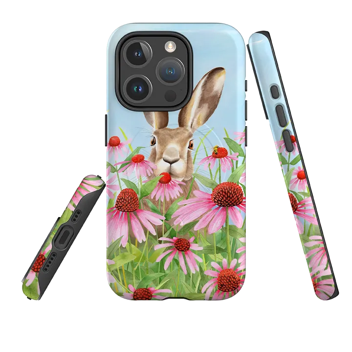 iPhone MagSafe Tough Case - Summer Hare By Bex Parkin Elegant Shield Grip Assist