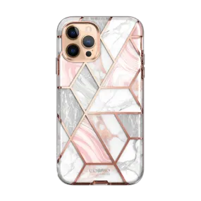 Refined Finish Minimal Build Texture iPhone 12 Pro Cosmo Case - Marble Pink