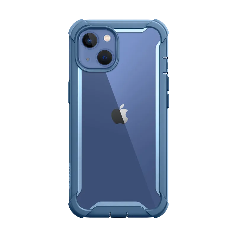 Matte Texture Surface iPhone 14 Plus Ares Case - Blue