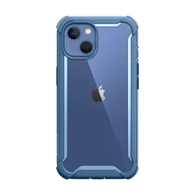 Matte Texture Surface iPhone 14 Plus Ares Case - Blue