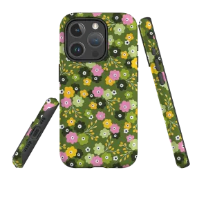 Elegant Layer Texture Transparent Look iPhone MagSafe Tough Case -  Cherry Blossom II By Ali Brookes