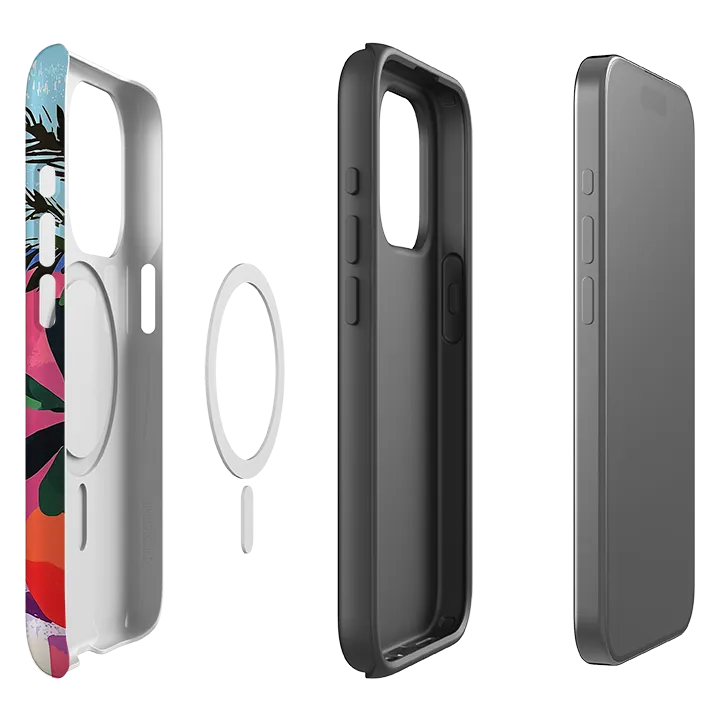 iPhone MagSafe Tough Case - Marbella Modern Pattern Layer Light Finish