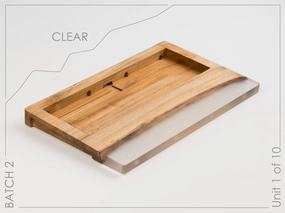 Wood Bakeneko60, Live Edge Wood & Resin Edition by FNCTL.CO Full Size Layout Kit Desk Aesthetics Setup