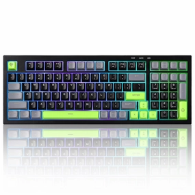 School Desk YUNZII D98 Black Wired RGB Membrane Keyboard