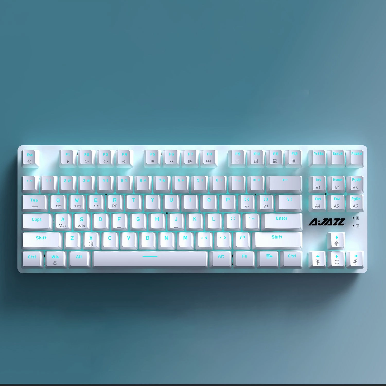 Full-Size Mechanical YUNZII Ajazz AK40 Pro Wireless Mechanical Keyboard