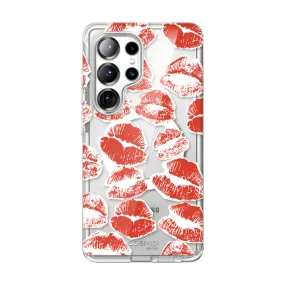 Modern Form Stylish Finish Galaxy S25 Ultra Cosmo Cute Case -Kisses