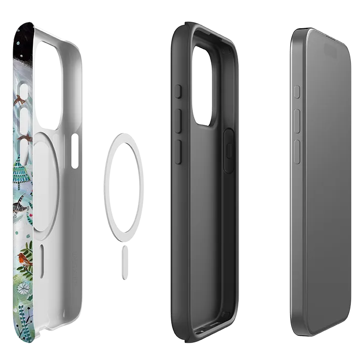 Hard Plastic iPhone MagSafe Tough Case - Cats On Ice By Mary Stubberfield