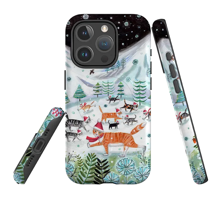 Soft Shape High End Look iPhone MagSafe Tough Case - Cats On Ice By Mary Stubberfield