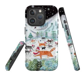 iPhone MagSafe Tough Case - Cats On Ice By Mary Stubberfield Matte Look