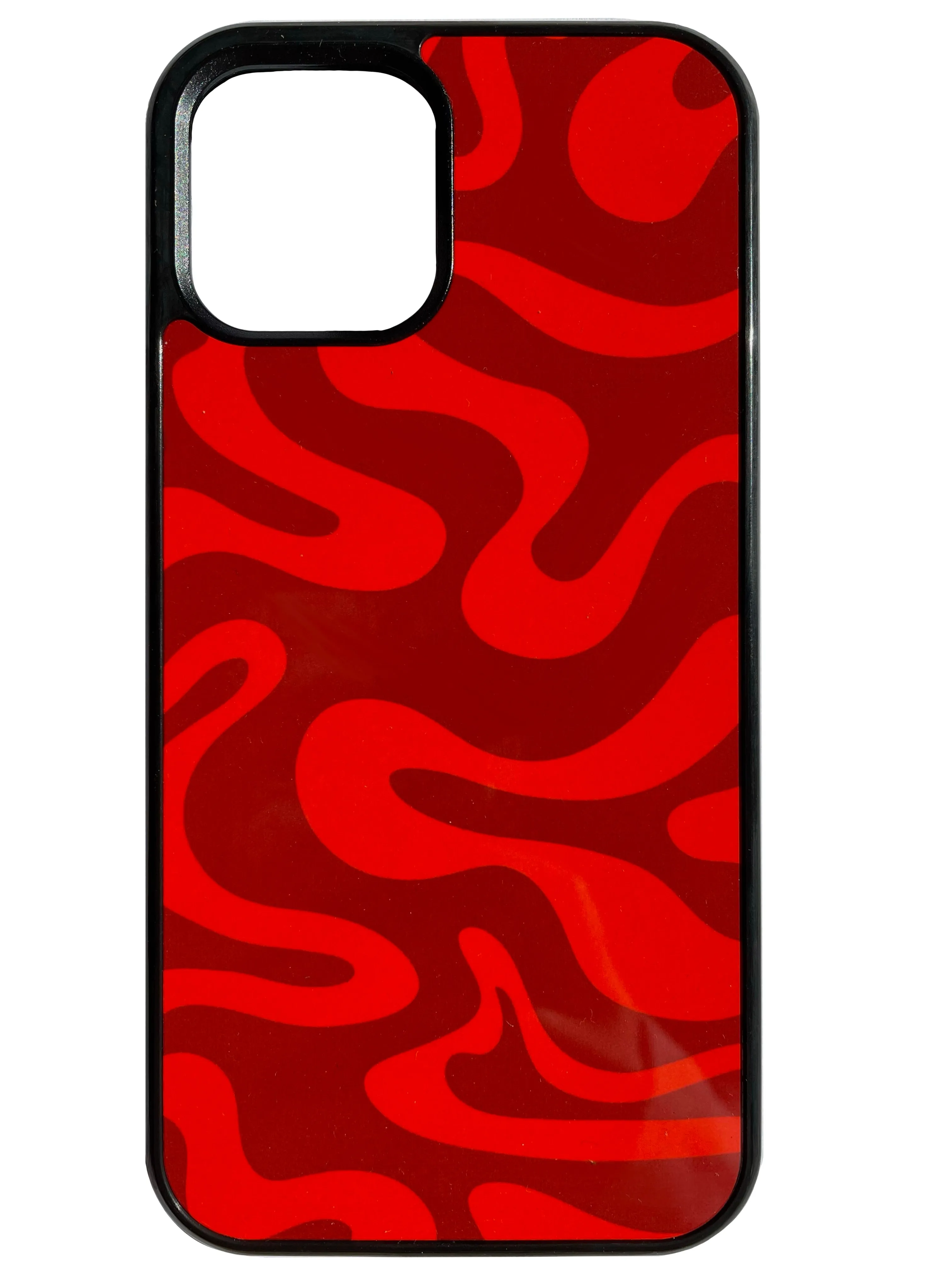 Matte Feel Texture Liquid Swirl in Autumn Red Phone Case