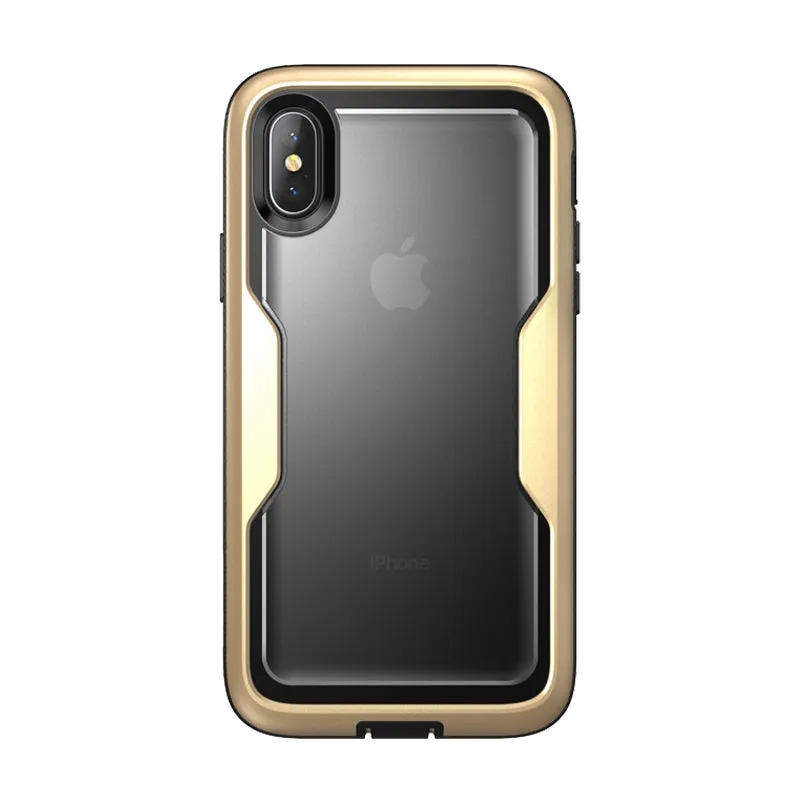 iPhone XS | X Magma Case-Gold Durable Look Smooth Form Texture