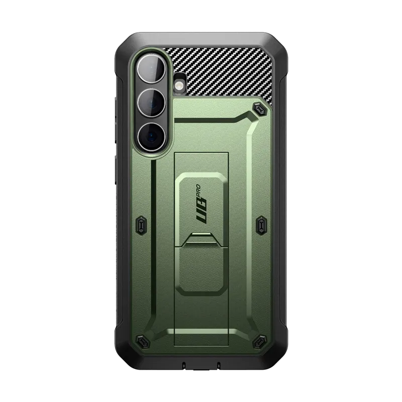 Rugged Texture Design Minimal Style Galaxy S24 Plus Unicorn Beetle PRO Rugged Case-Dark Green