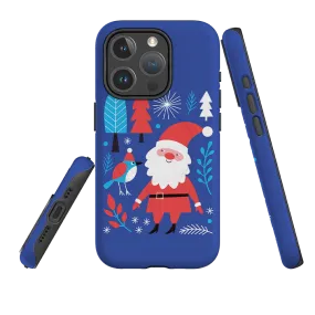 iPhone MagSafe Tough Case - Santa and Bird Rugged Frame