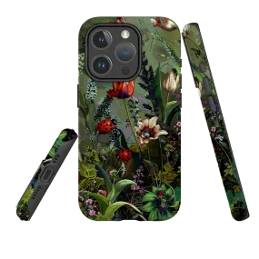 Clear Frame Sleek Finish iPhone MagSafe Tough Case - Green Vyne Ladybirds