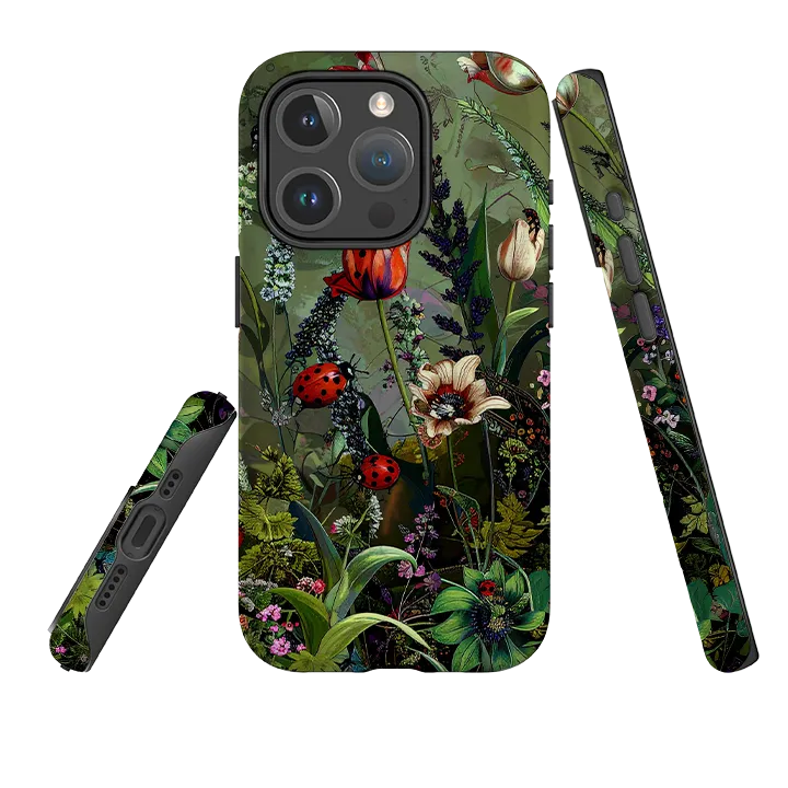 iPhone MagSafe Tough Case - Green Vyne Ladybirds Hand Friendly