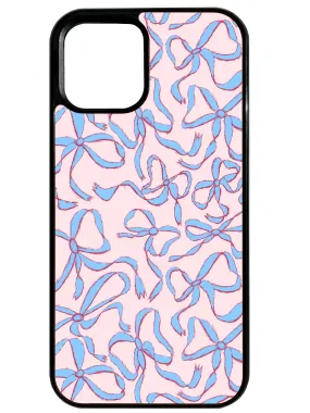 Light Touch Put A Bow On It! in Blue & Pink Phone Case