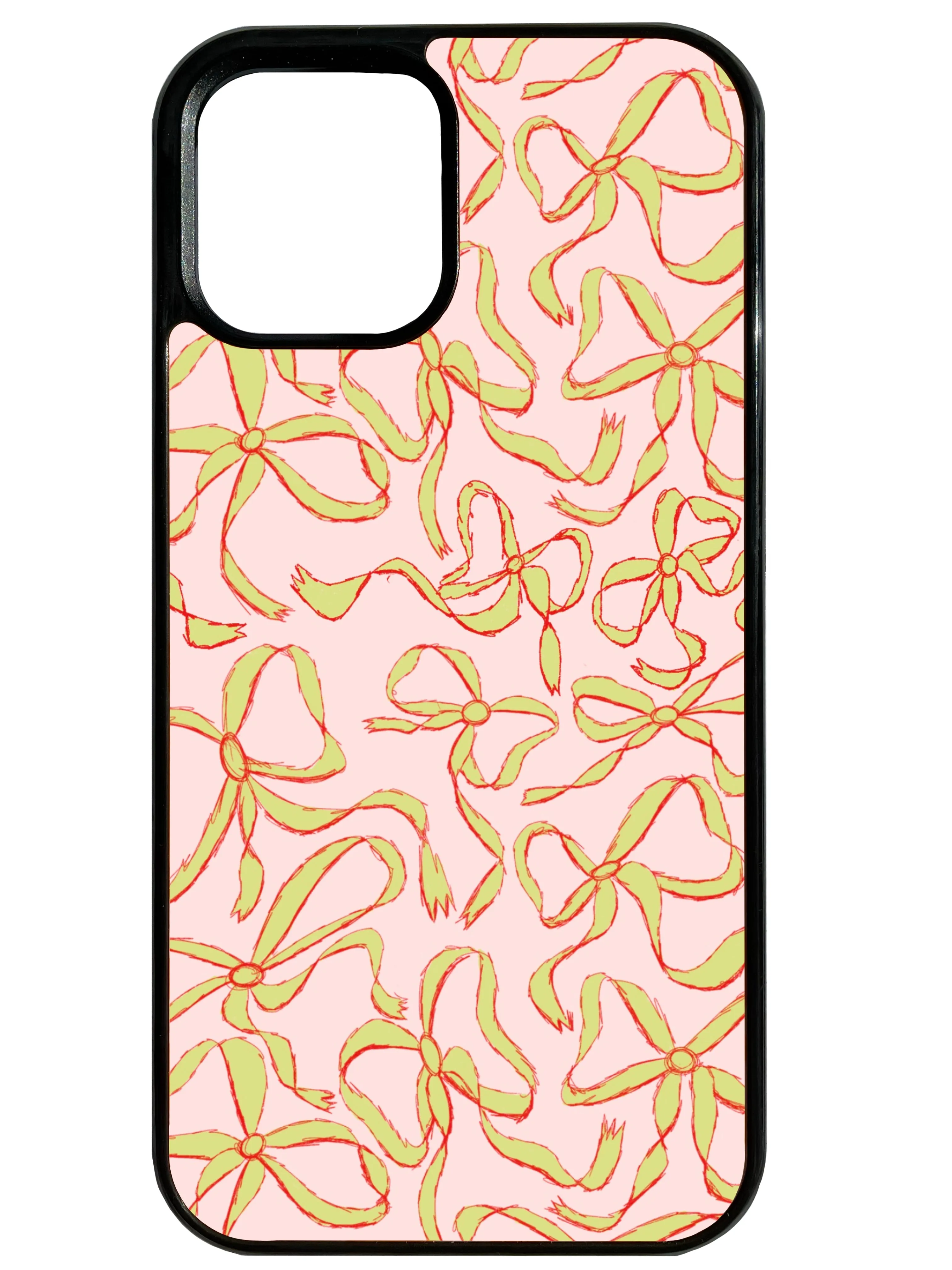 Put A Bow On It! in Green & Pink Phone Case Impact shield