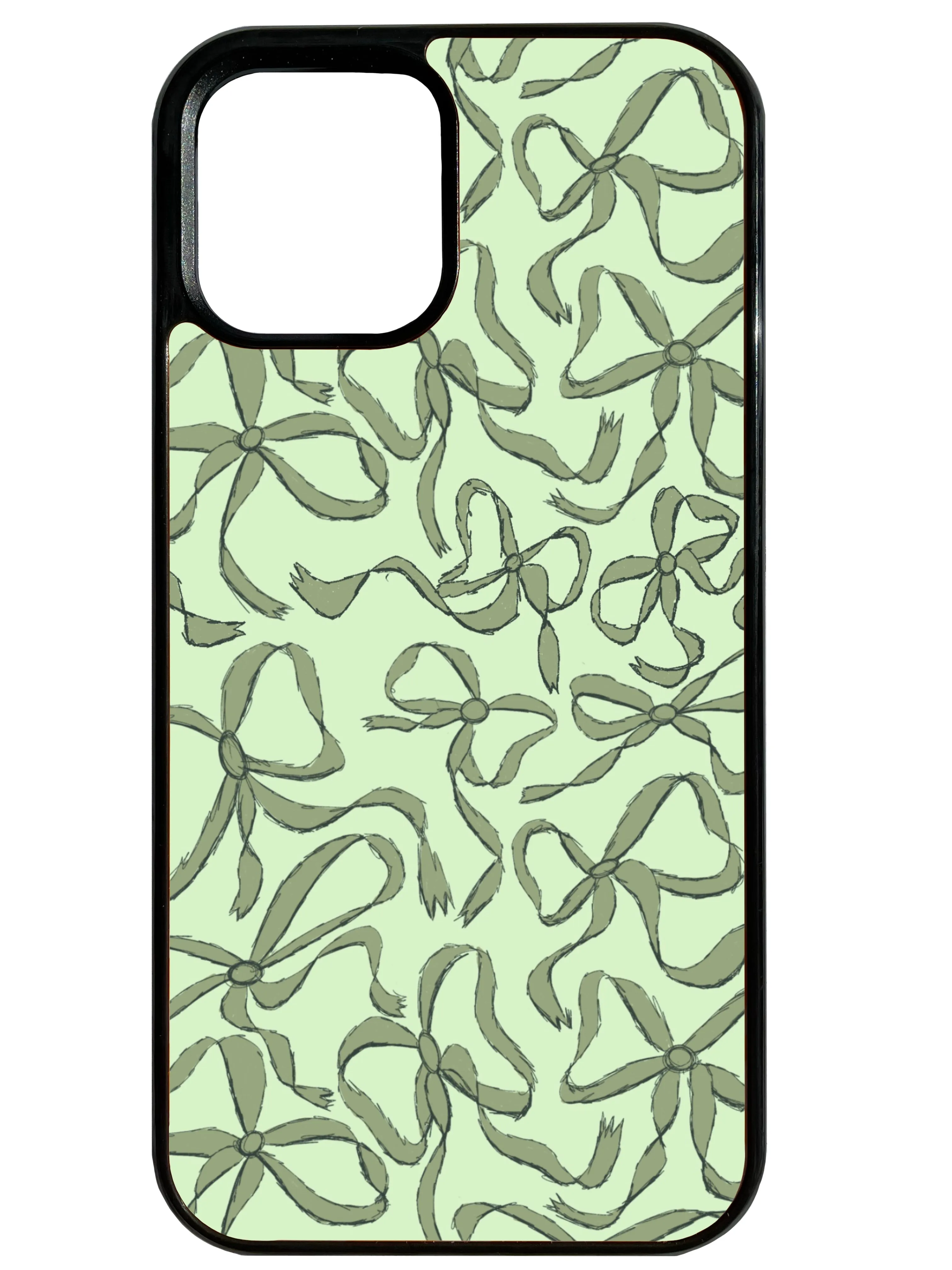 Put A Bow On It! in Green Phone Case Protective Frame Design