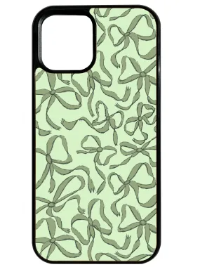 Put A Bow On It! in Green Phone Case Premium Surface Finish Smooth Pattern Design
