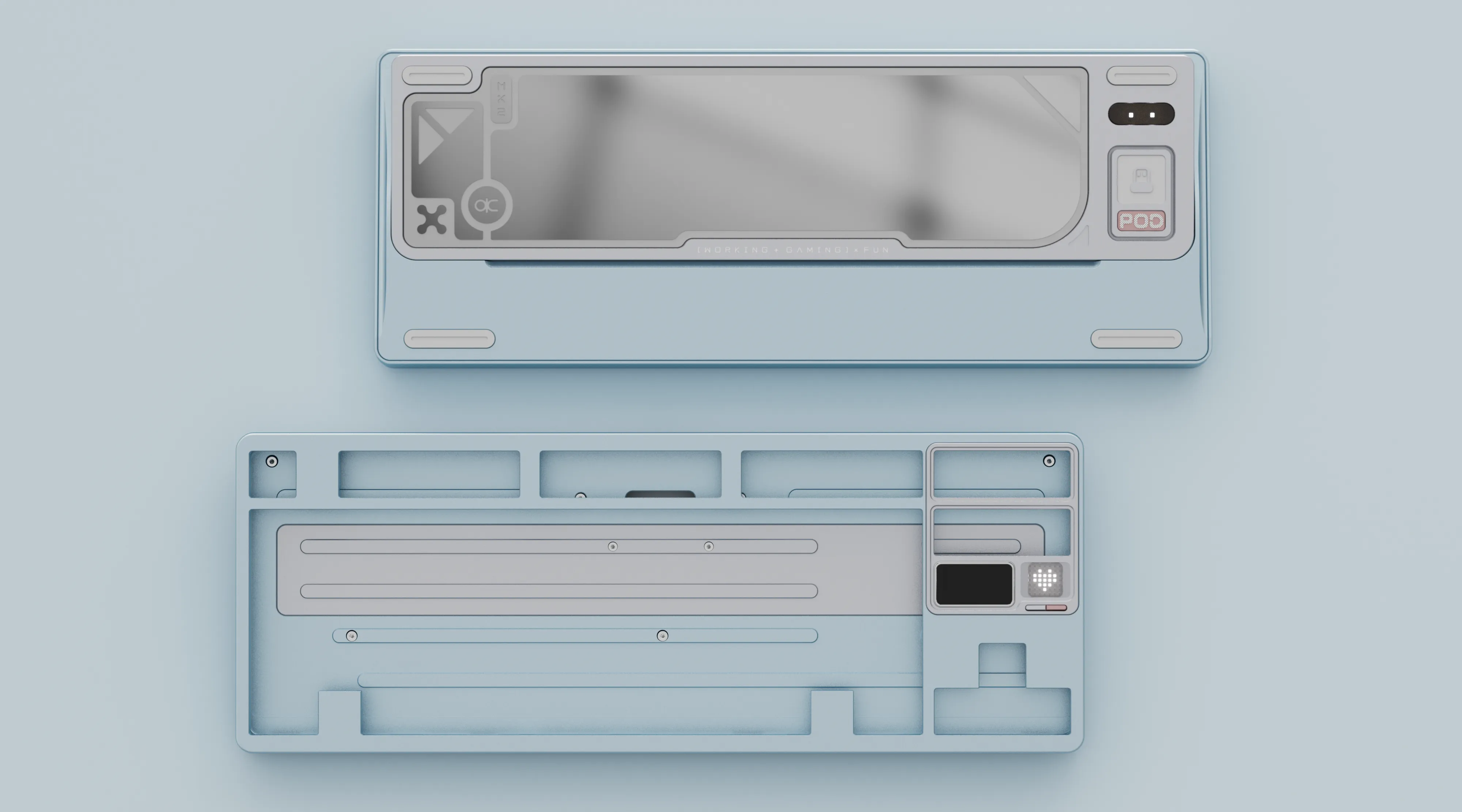 Desk Lighting Keyboard Lighting Control QWERTYKEYS QK80 MK2 KEYBOARD KIT