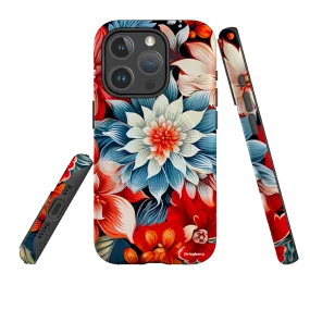 Flexible Pattern iPhone MagSafe Tough Case - Red Bells II